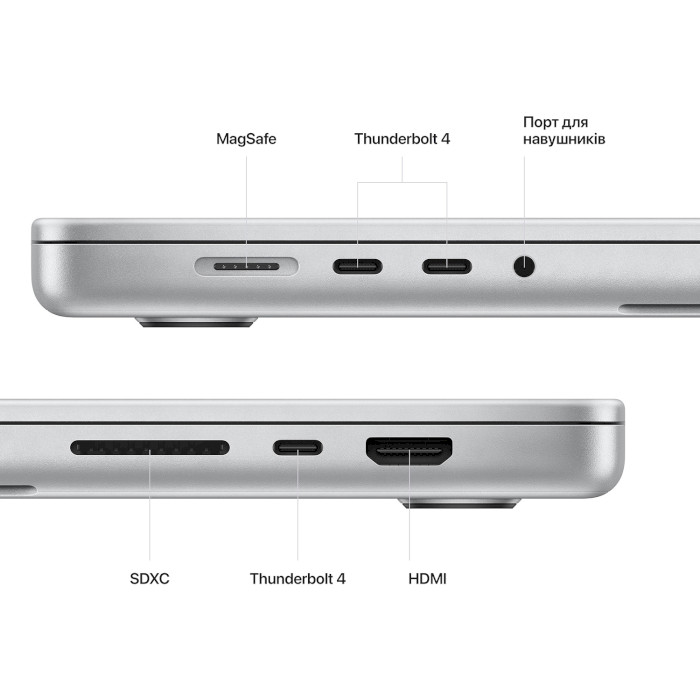 Ноутбук APPLE A2780 MacBook Pro 16" M2 Max 32GB/1TB Silver (MNWE3UA/A)