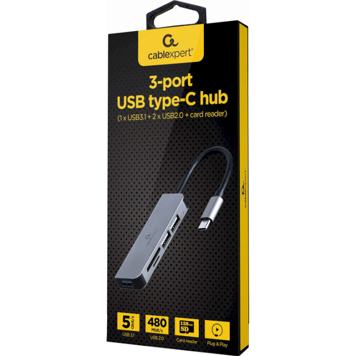 USB хаб CABLEXPERT UHB-CM-CRU3P1U2P2-01