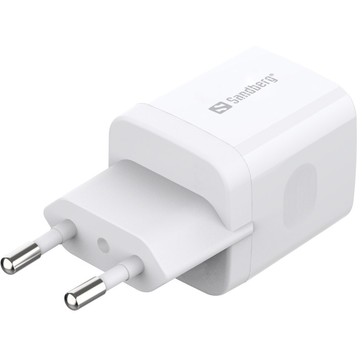 Зарядний пристрій SANDBERG 1xUSB-C, PD20W White (441-42)