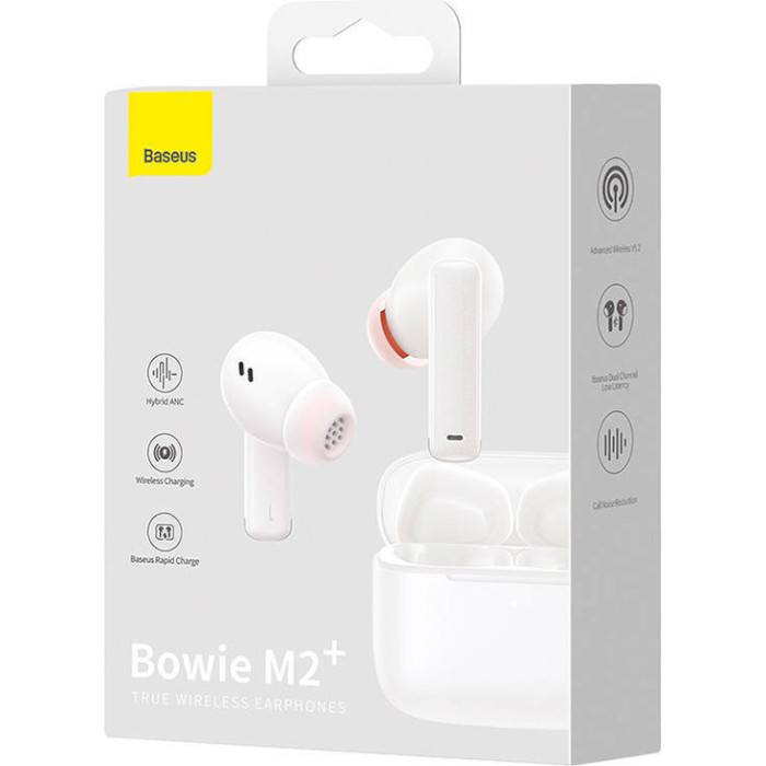 Навушники BASEUS Bowie M2+ White (NGTW190002)