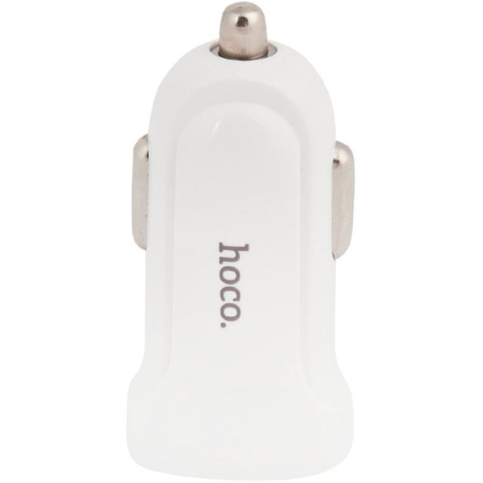Автомобільний зарядний пристрій HOCO Z2 1xUSB-A, 1.5A White (6957531039020)