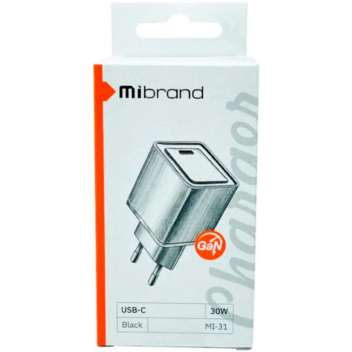 Зарядний пристрій MIBRAND MI-31 GaN Travel Charger USB-C White (MIWC/31CW)