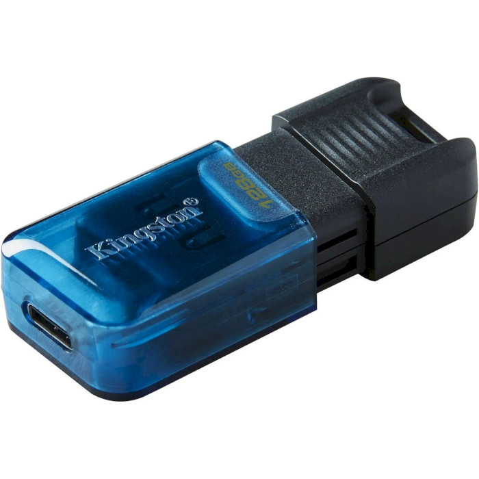 Флэшка KINGSTON DataTraveler 80 128GB USB-C3.2 Black/Blue (DT80M/128GB)