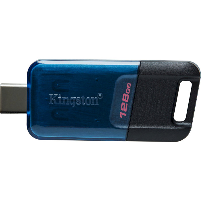 Флэшка KINGSTON DataTraveler 80 128GB USB-C3.2 Black/Blue (DT80M/128GB)