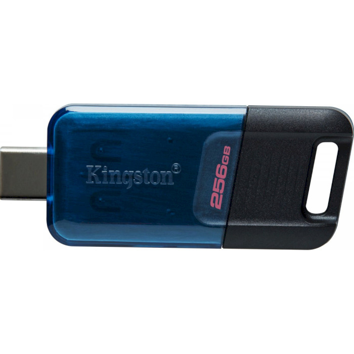 Флэшка KINGSTON DataTraveler 80 256GB USB-C3.2 Black/Blue (DT80M/256GB)