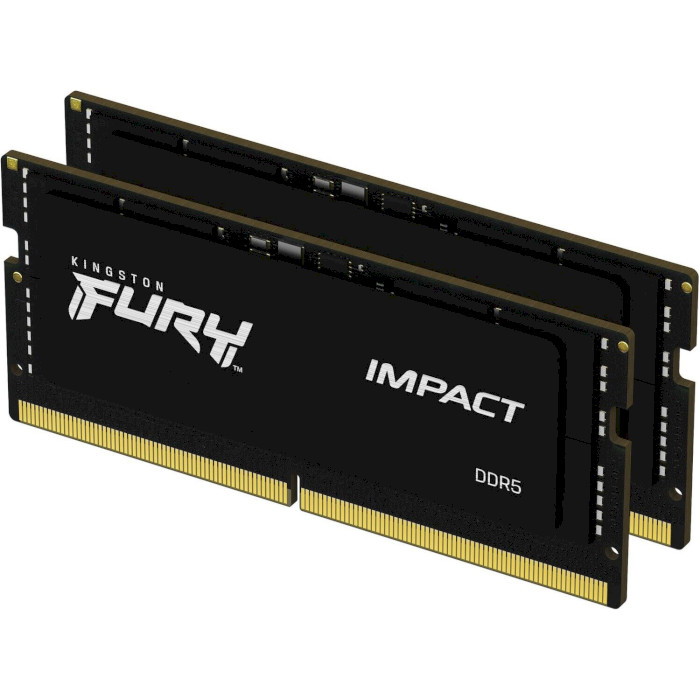 Модуль памяти KINGSTON FURY Impact SO-DIMM DDR5 5600MHz 64GB Kit 2x32GB (KF556S40IBK2-64)