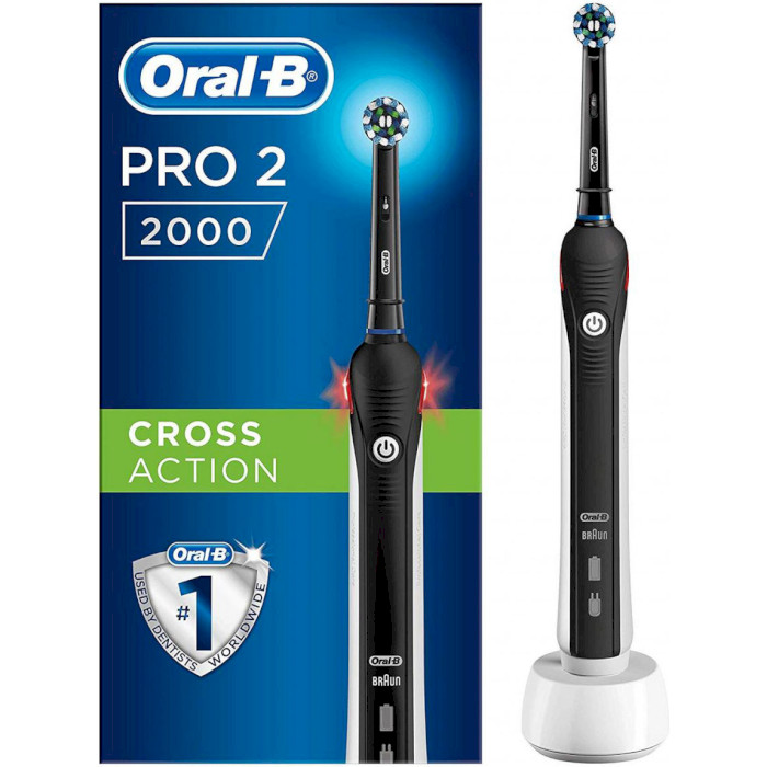 Електрична зубна щітка BRAUN ORAL-B Pro 2 2000 CrossAction D501.513.2 Black (D501.513.2 BK)