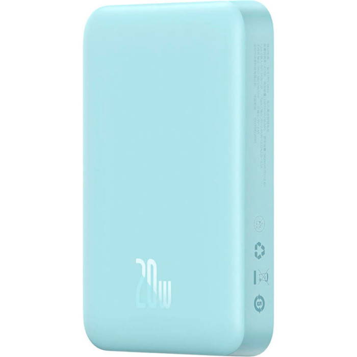 Повербанк MagSafe BASEUS Magnetic Mini Wireless Fast Charge Power Bank 20W 10000mAh Blue (P10022100312-00/PPCX030003)