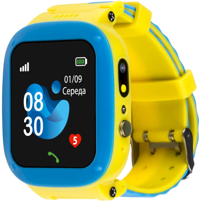 Детские смарт-часы AMIGO GO004 Splashproof Camera + LED Glory Blue/Yellow