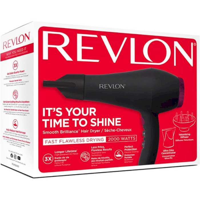 Фен REVLON Perfect Heat Smooth Brilliance (RVDR5251E1)