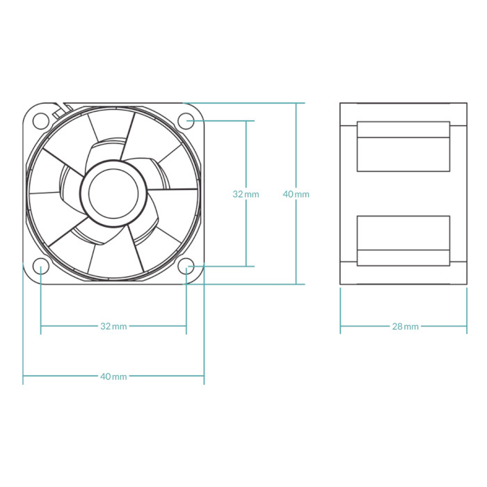 Вентилятор ARCTIC S4028-15K Server Fan Black (ACFAN00264A)