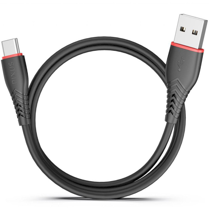 Кабель PIXUS Start USB-A to Type-C 1м Black