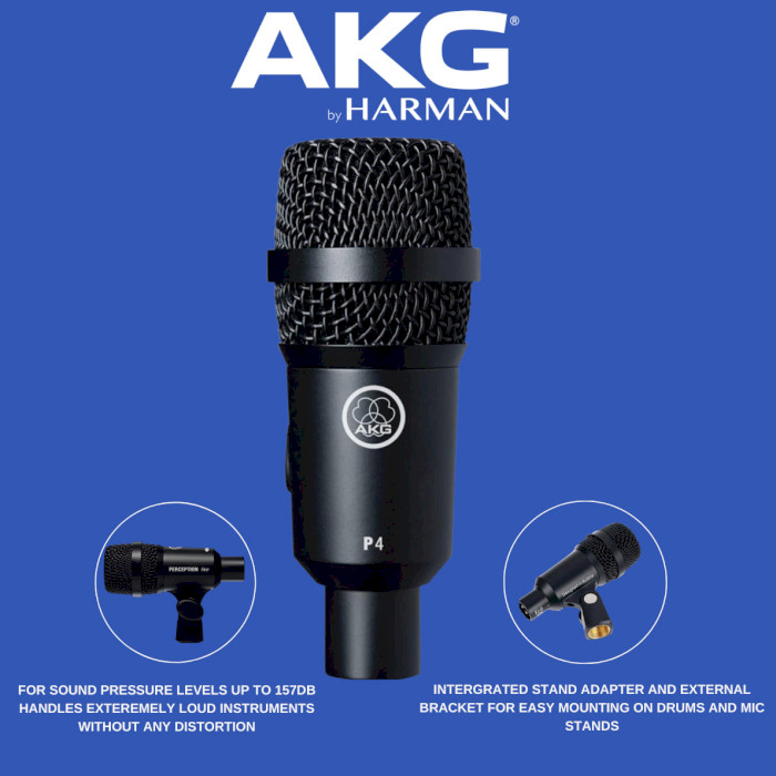 Інструментальний мікрофон AKG Perception P4 (3100H00130)