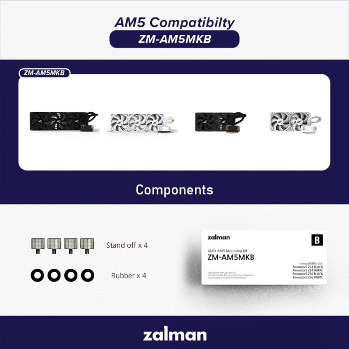Монтажний комплект ZALMAN AMD AM5 Kit for Reserator5 (ZM-AM5MKB)