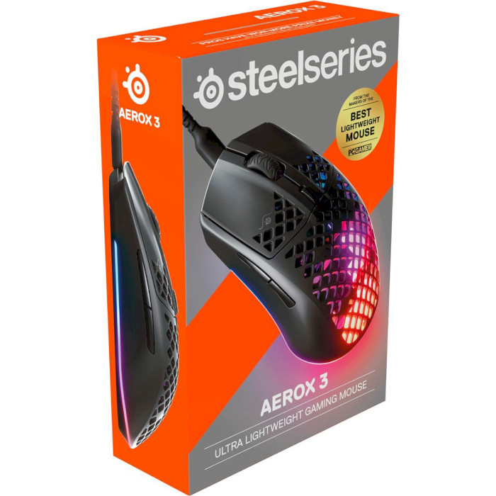 Мышь игровая STEELSERIES Aerox 3 2022 Edition Onyx (62611)