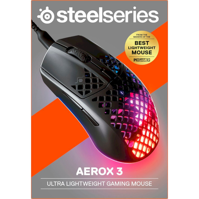 Мышь игровая STEELSERIES Aerox 3 2022 Edition Onyx (62611)
