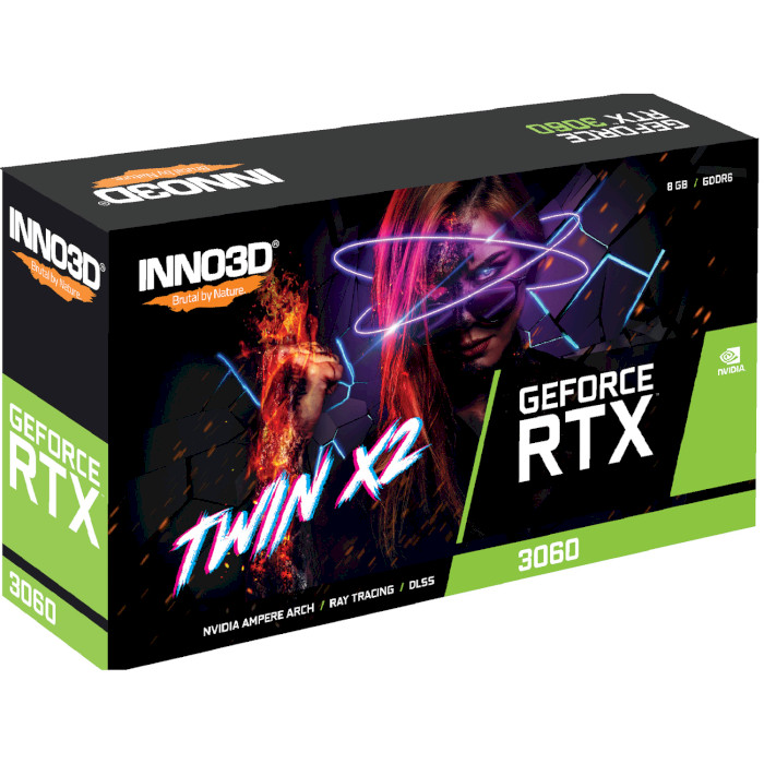 Видеокарта INNO3D GeForce RTX 3060 8GB Twin X2 OC (N30602-08D6X-11902130)