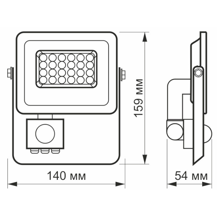 Прожектор LED на сонячній батареї з датчиком руху VIDEX VL-F2E205W-S 20W 5000K