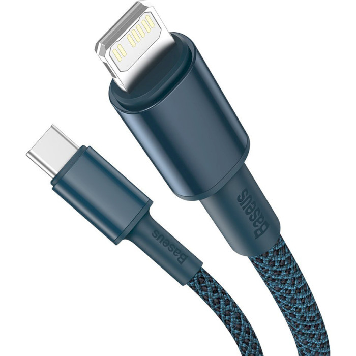 Кабель BASEUS High Density Braided Fast Charging Data Cable Type-C to Lightning 20W 1м Blue (CATLGD-03)