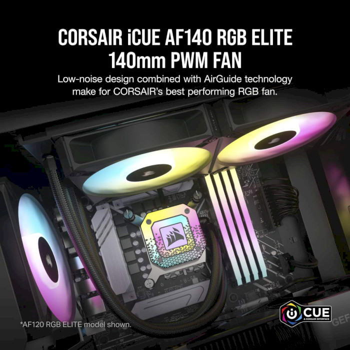 Вентилятор CORSAIR iCUE AF140 RGB Elite Black (CO-9050155-WW)