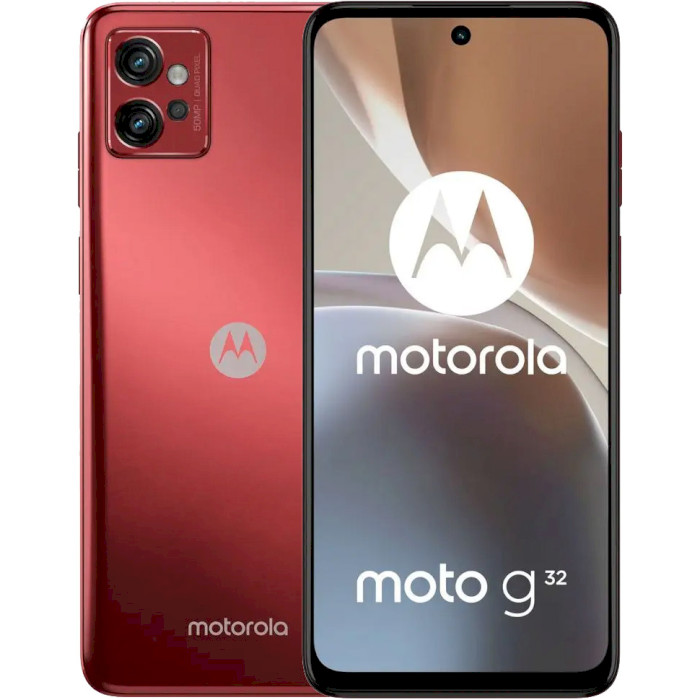 Смартфон MOTOROLA Moto G32 6/128GB Satin Maroon (PAUU0040RS)