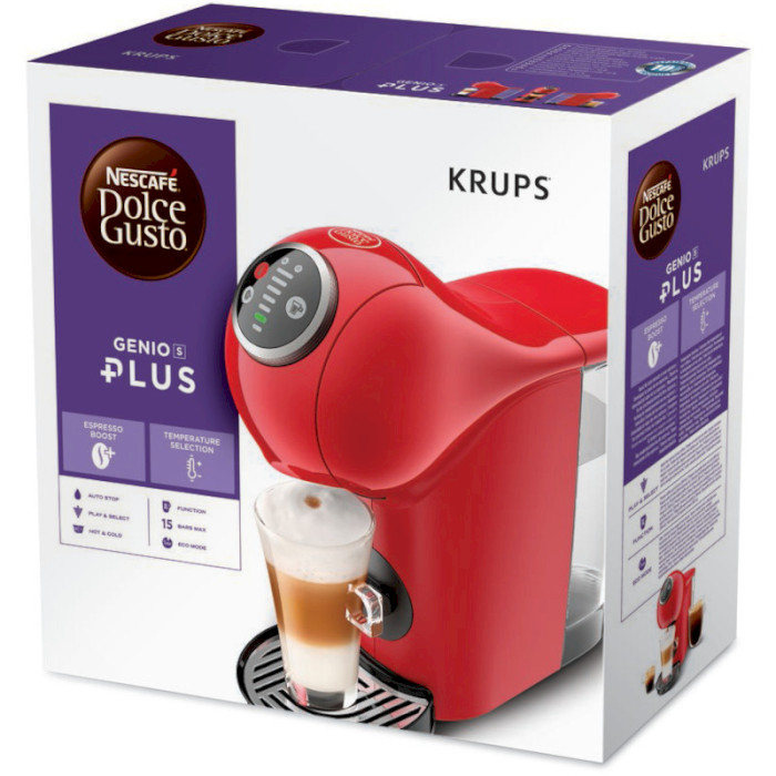 Капсульна кавомашина KRUPS Nescafe Dolce Gusto Genio S Plus Red (KP340510)
