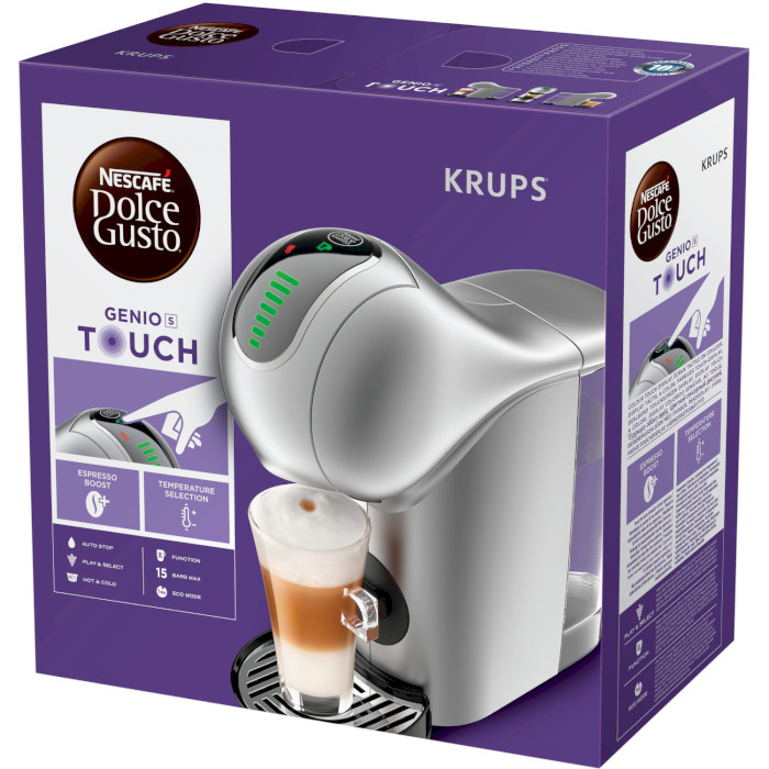 Капсульна кавомашина KRUPS Nescafe Dolce Gusto Genio S Touch Silver (KP440E10)