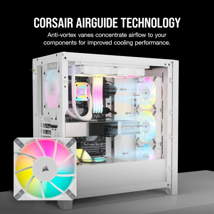 Вентилятор CORSAIR iCUE AF120 RGB Elite White (CO-9050157-WW)