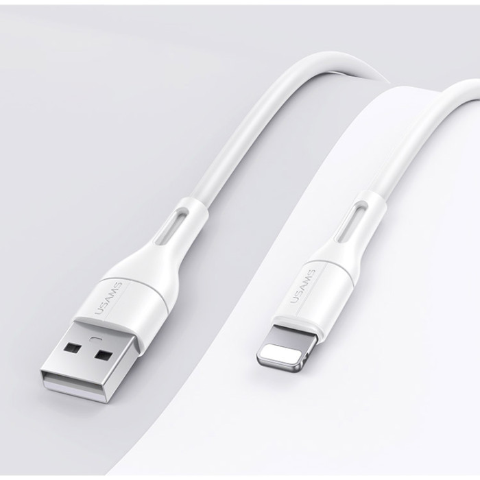 Кабель USAMS US-SJ500 U68 Lightning Charging & Data Cable 1м White (SJ500USB02)