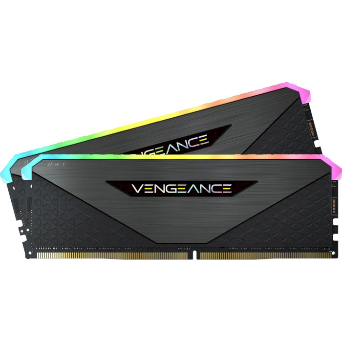 Модуль пам'яті CORSAIR Vengeance RGB RT Black DDR4 3600MHz 16GB Kit 2x8GB (CMN16GX4M2Z3600C16)