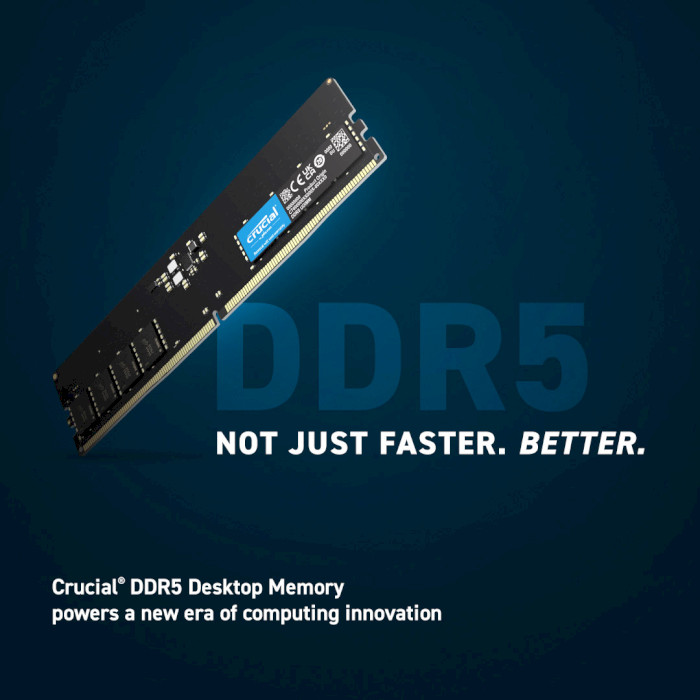 Модуль памяти CRUCIAL DDR5 5600MHz 16GB (CT16G56C46U5)