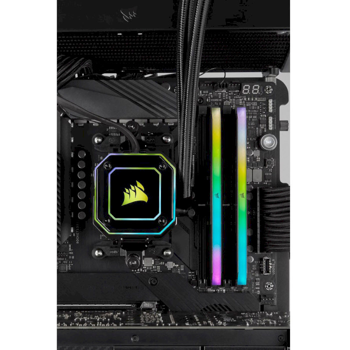 Модуль пам'яті CORSAIR Vengeance RGB RT Black DDR4 3600MHz 16GB Kit 2x8GB (CMN16GX4M2Z3600C16)