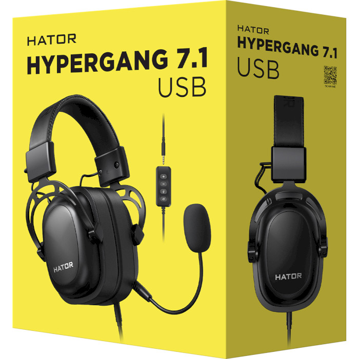 Навушники геймерскі HATOR Hypergang 7.1 USB (HTA-840)