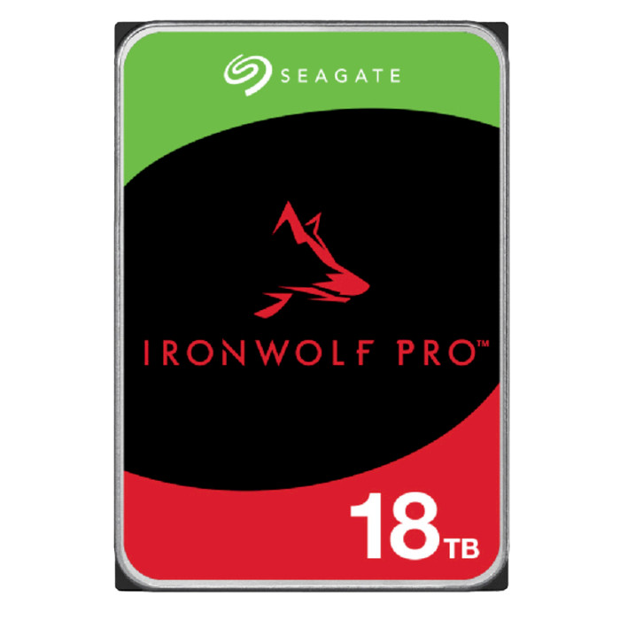 Жёсткий диск 3.5" SEAGATE IronWolf Pro 18TB SATA/256MB (ST18000NT001)