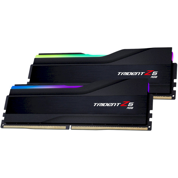 Модуль памяти G.SKILL Trident Z5 RGB Matte Black DDR5 6000MHz 64GB Kit 2x32GB (F5-6000J3040G32GX2-TZ5RK)