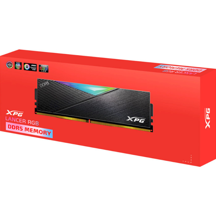 Модуль пам'яті ADATA XPG Lancer RGB DDR5 5600MHz 32GB Kit 2x16GB (AX5U5600C3616G-DCLARBK)