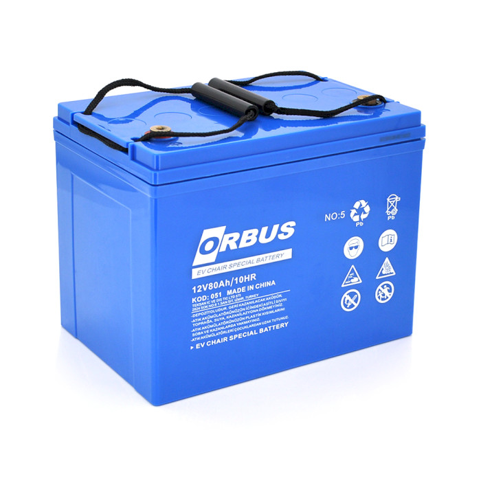 Акумуляторна батарея ORBUS EN-12-80 (12В, 80Агод)