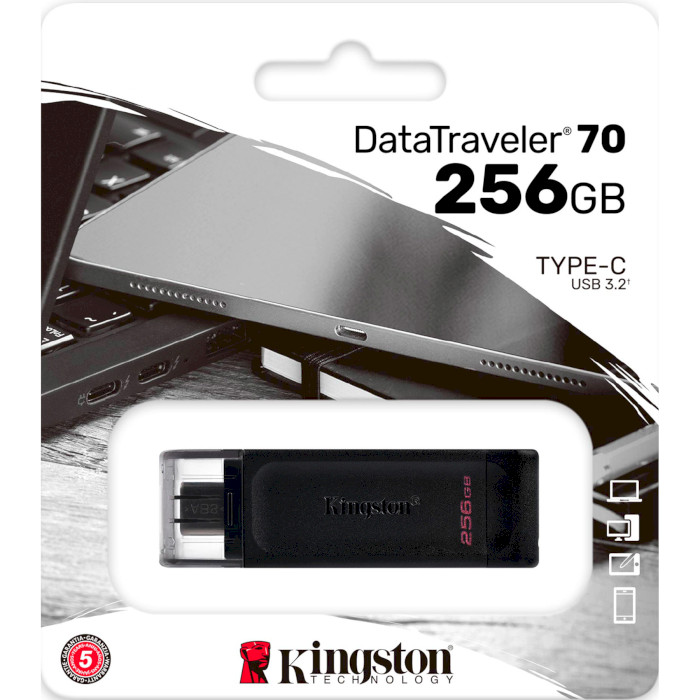 Флэшка KINGSTON DataTraveler 70 256GB (DT70/256GB)
