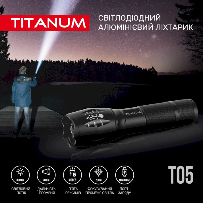 Фонарь TITANUM TLF-T05