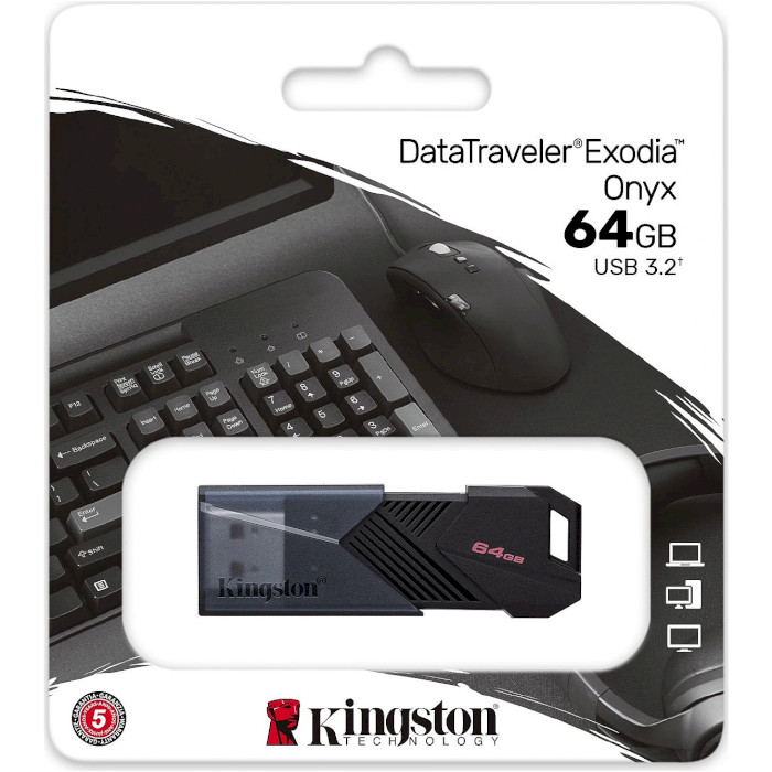 Флешка KINGSTON DataTraveler Exodia Onyx 64GB (DTXON/64GB)