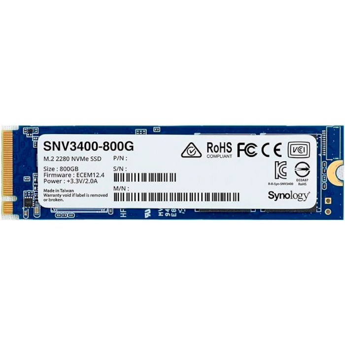 SSD SYNOLOGY SNV3410 800GB M.2 NVMe (SNV3410-800G)
