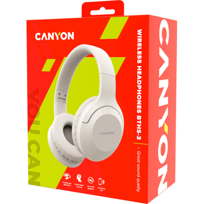 Навушники CANYON BTHS-3 Beige