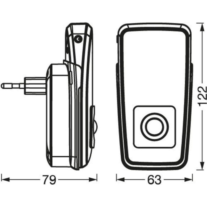 Світильник з датчиком руху LEDVANCE Lunetta Torch Inductive Sensor (4058075759404)