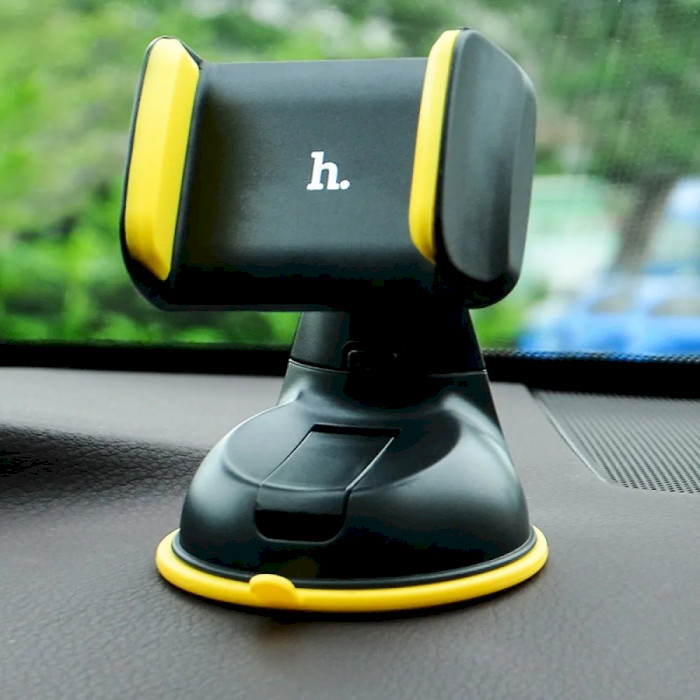 Автодержатель для смартфона HOCO CA5 Suction Vehicle Holder Yellow