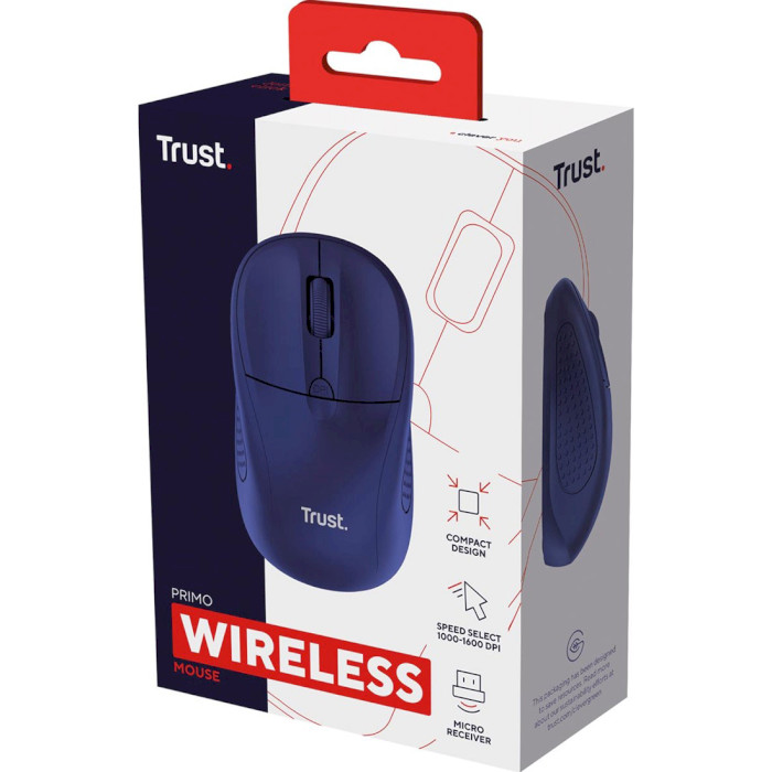 Мышь TRUST Primo Wireless Blue (24796)