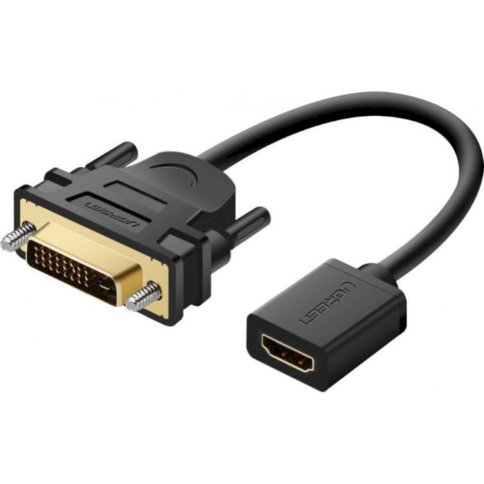 Адаптер UGREEN DVI Male to HDMI Female DVI - HDMI Black (20118)