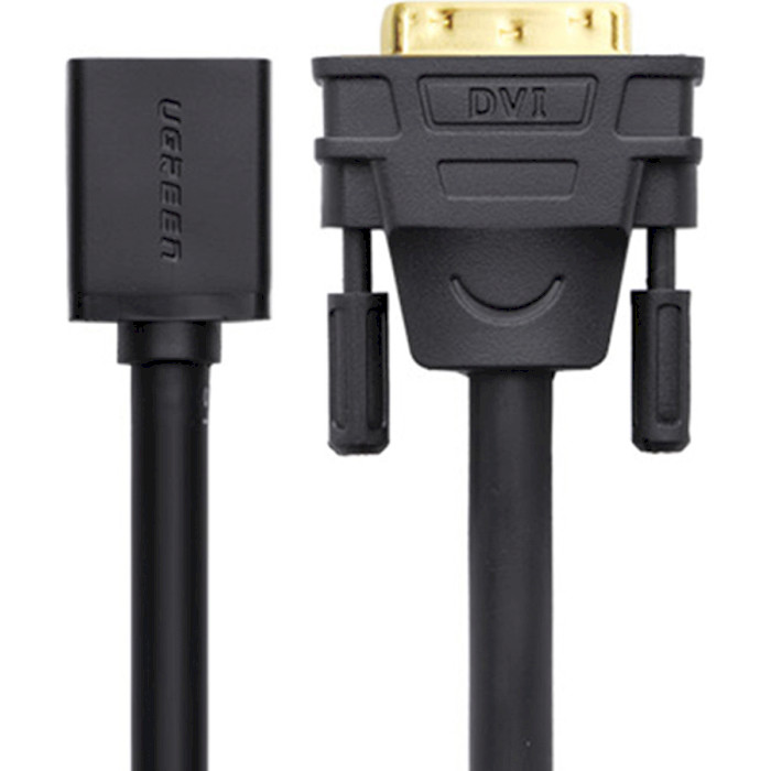 Адаптер UGREEN DVI Male to HDMI Female DVI - HDMI Black (20118)
