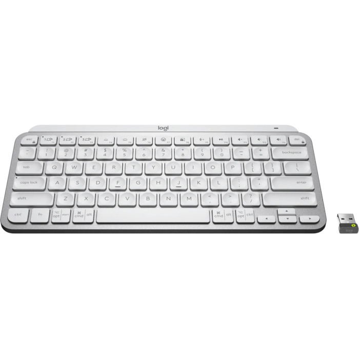 Клавіатура бездротова LOGITECH MX Keys Mini for Business Pale Gray (920-010609)