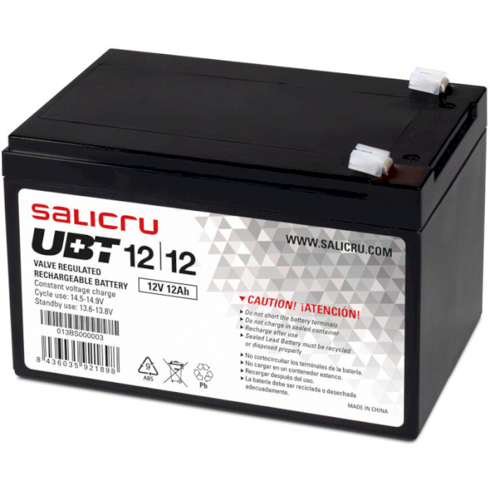 Аккумуляторная батарея SALICRU UBT1212 (12В, 12Ач)