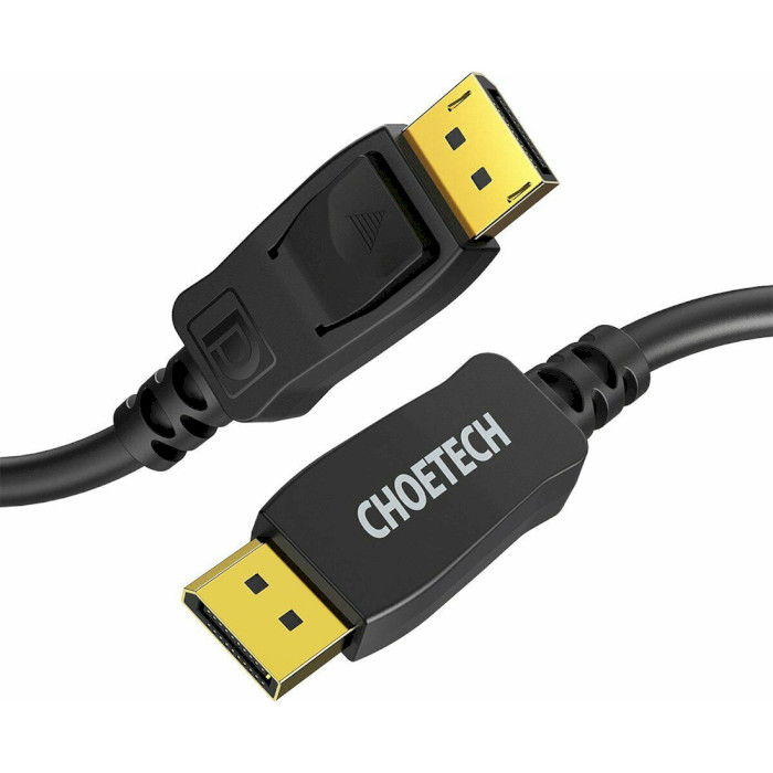 Кабель CHOETECH DisplayPort to DisplayPort 8K @60Hz DisplayPort 2м Black (XDD01-BK)